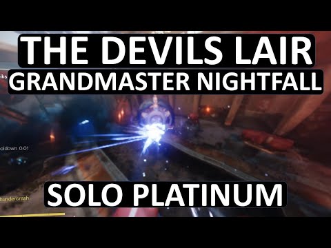 Grandmaster Master Nightfall The Devils Lair (1620) | Titan | Solo Platinum | Destiny 2