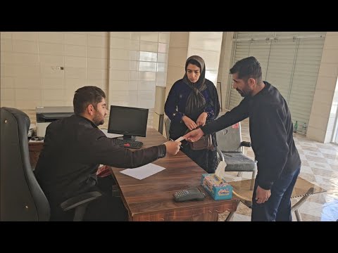 End of legal proceedings for child custody. Ghadir in court without his children