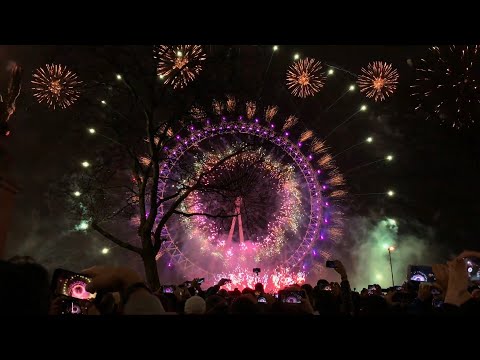 London New Years Eve Fireworks 2019 4K 60fps