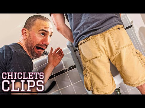 Crazy Person Confronts Biz In PUBLIC BATHROOM