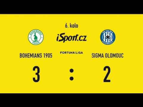 Bohemians Praha 1905 vs Sk Sigma Olomouc 6.kolo Fortuna liga