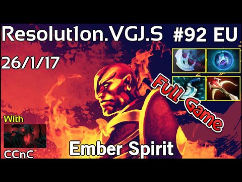 Resolut1on [VGJ.S] Ember Spirit - Dota 2 Full Game 7.18