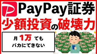 【PayPay証券】少額投資でも絶対に始めて継続。月1万円をバカにする人が見落としている資産形成の本質