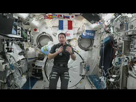 Expedition 66 ESA inflight with French President Emmanuel Macron- November 4, 2021