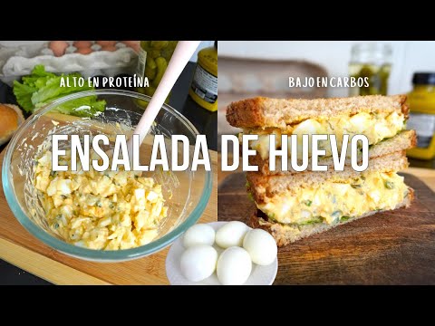 La Mejor Receta de Ensalada de Huevo 🥚 | Alto en Proteína, Bajo en Carbos y ❌ sin Mayonesa
