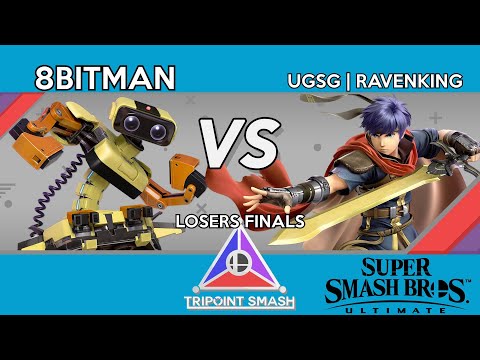Tripoint Smash 45 - Losers Finals - 8BitMan (ROB) Vs. UGSG | Ravenking (Ike)