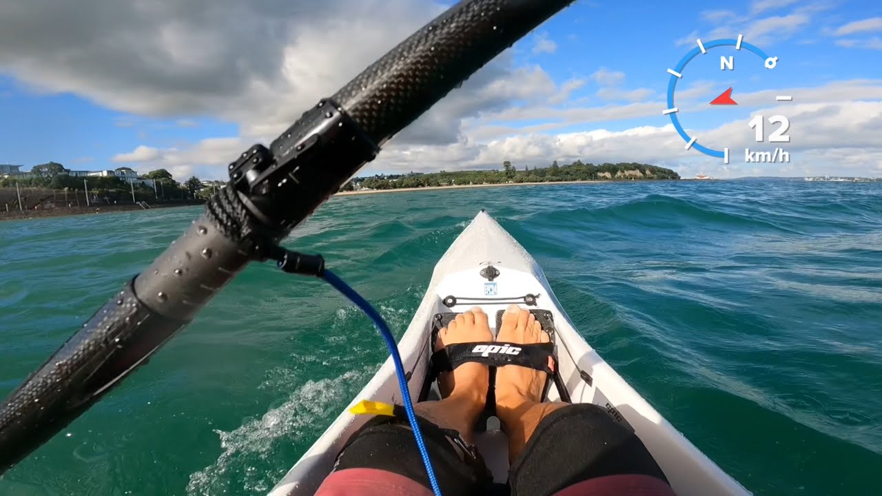 Choppy, confused sea! Epic surfski V10L