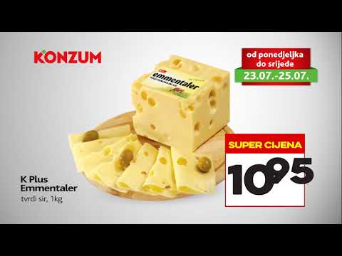 U Konzumu od ponedjeljka do srijede! 23.07.-25.07.2018.