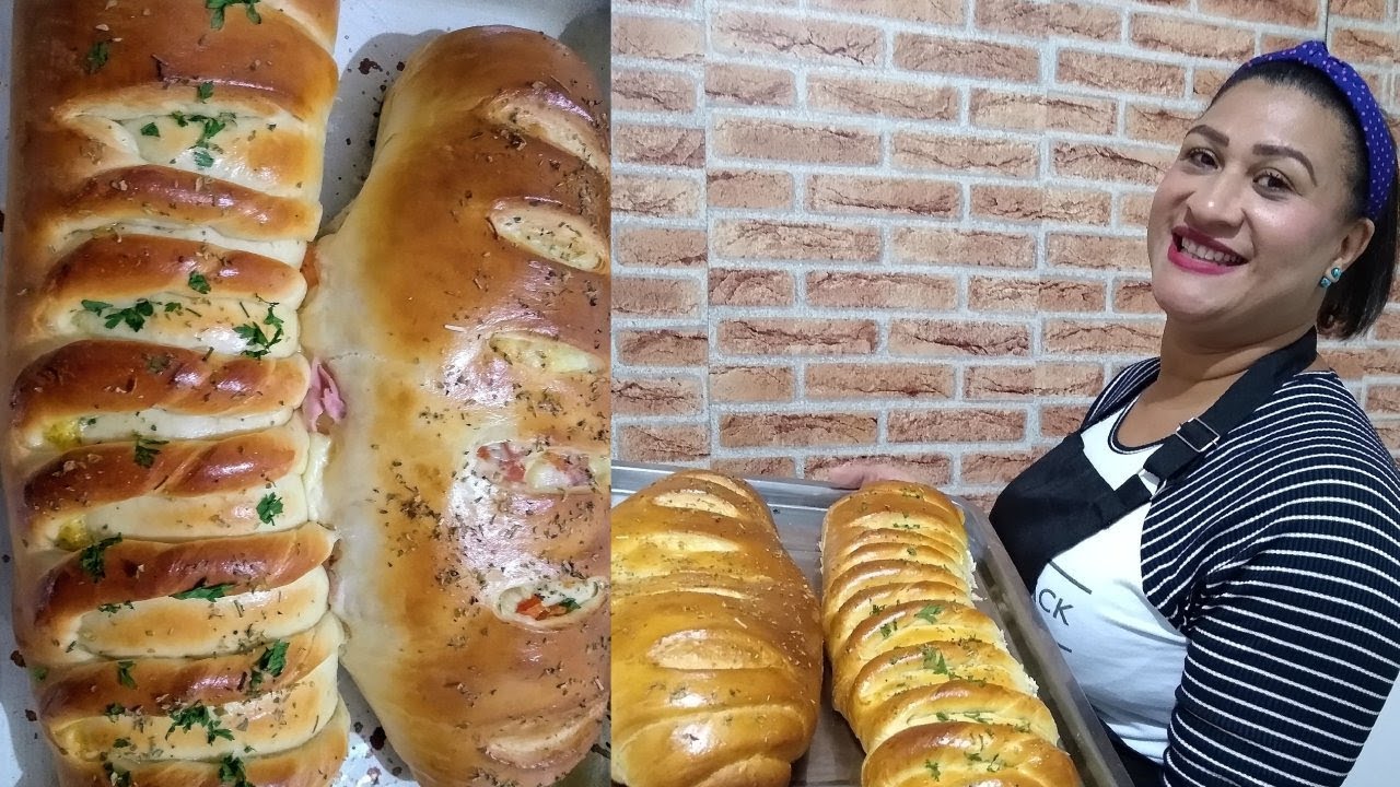 Pão caseiro recheado - Faça e venda!