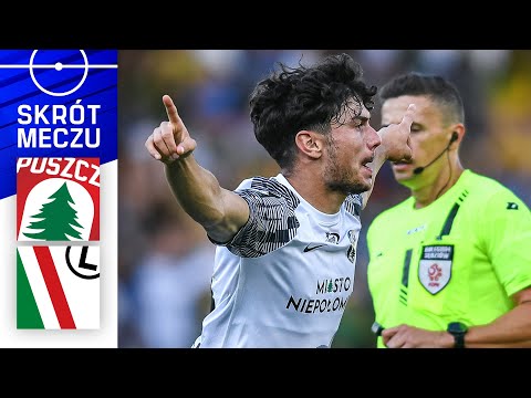 PUSZCZA - LEGIA | SKRÓT | 4 GOLE W POŁOWIE, 2 KARNE, TOBIASZ BOHATEREM |Ekstraklasa2024/25|4.KOLEJKA