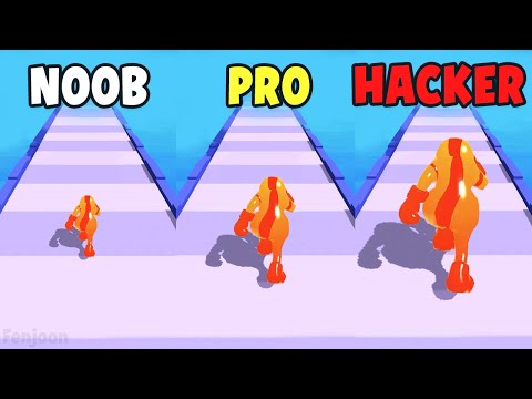 NOOB vs PRO vs HACKER ​in Jelly Clash 3D
