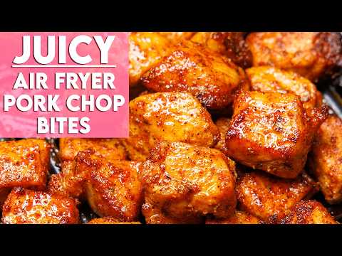 JUICY Air Fryer Pork Chop Bites Recipe