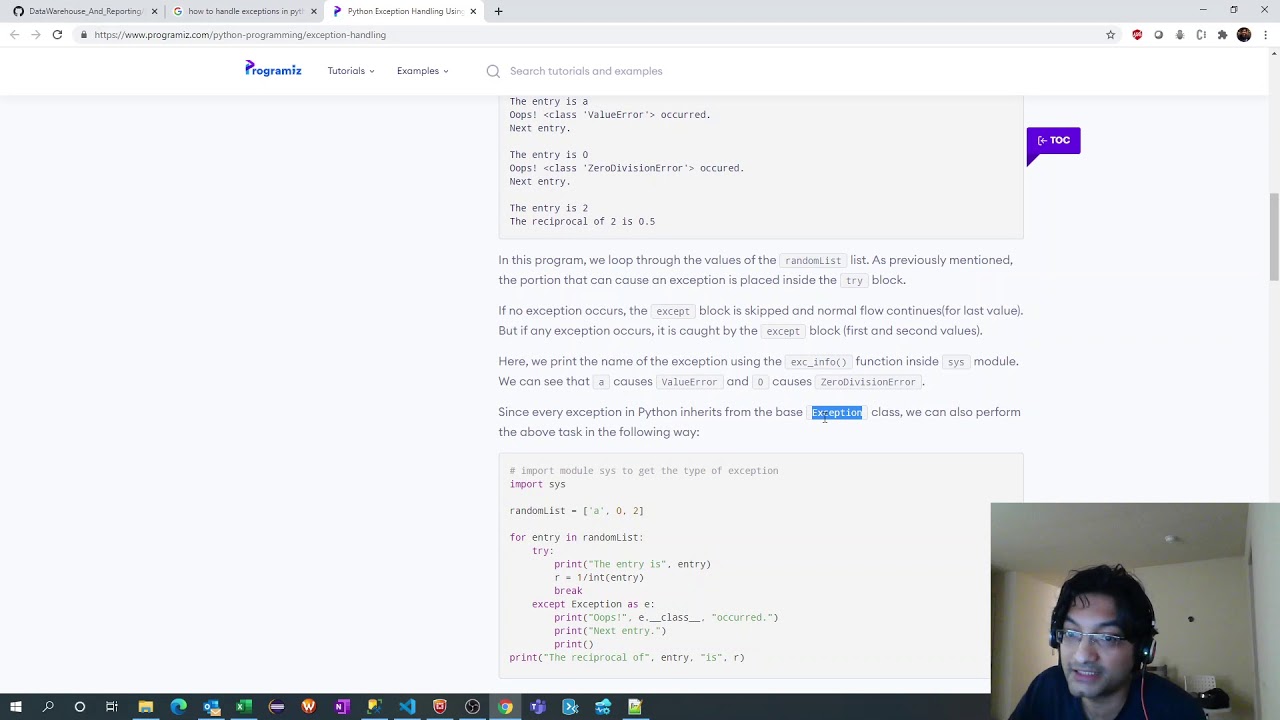 Data Warehouse - 5 - Exception handling in python for Full Load
