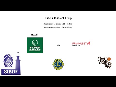 Skuru Basket (F01) mot KFUM Fryshuset Basket - Lions SEMI - 2016-05-14