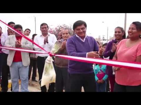 Inauguraci&oacute;n de puente y alcantarillado en AA.HH. Los Rosales de Pueblo Nuevo 