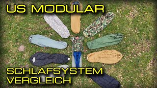 Der ultimative Schlafsack-Vergleich: US Army / USMC Sleep Systems MSS Woodland VS MSS UCP VS ECW