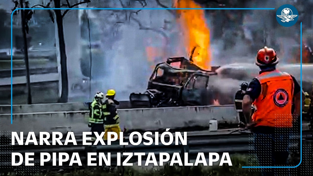 “No mas vi la nube de gas”, automovilista narra explosión de pipa en Puente de la Concordia