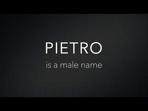 How to Pronounce Pietro
