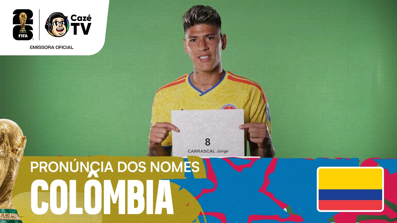 APRENDA A FALAR OS NOMES DOS JOGADORES DA COLÔMBIA DA COPA DO MUNDO FIFA™ 2026