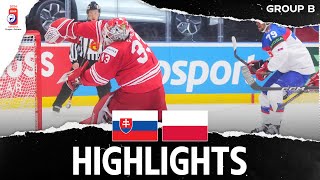 Хоккей Highlights: Slovakia vs Poland | 2024 #MensWorlds
