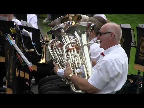 Morecambe Brass Band playing at Happy Mount Park Morecambe on 27 7 25
