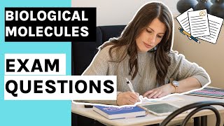 A level Biology Exam questions | Questions & worked answers| Model answers for Biological Molecules