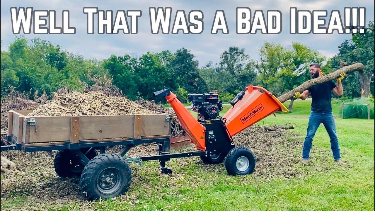 Endless WOODCHIPS With The MechMaxx P4206 Wood CHIPPER!!!