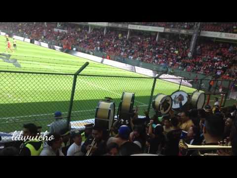 "Entrada de C.A.R's.C. a la Bombonera (Toluca vs Pumas 2015)" Barra: La Rebel • Club: Pumas