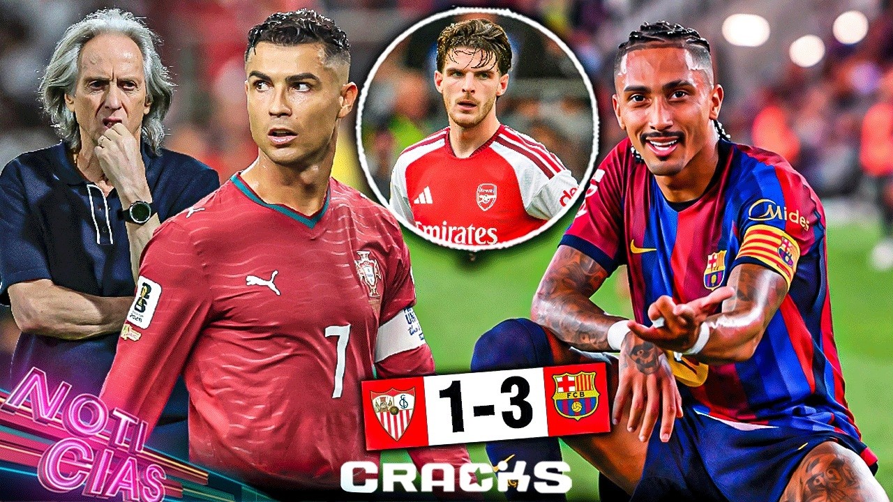 ¡Barça 7 de 7! Hat-trick de Raphinha |  DT advierte a Cristiano | ¡Polémica! ¿Era 'roja' a Rice?
