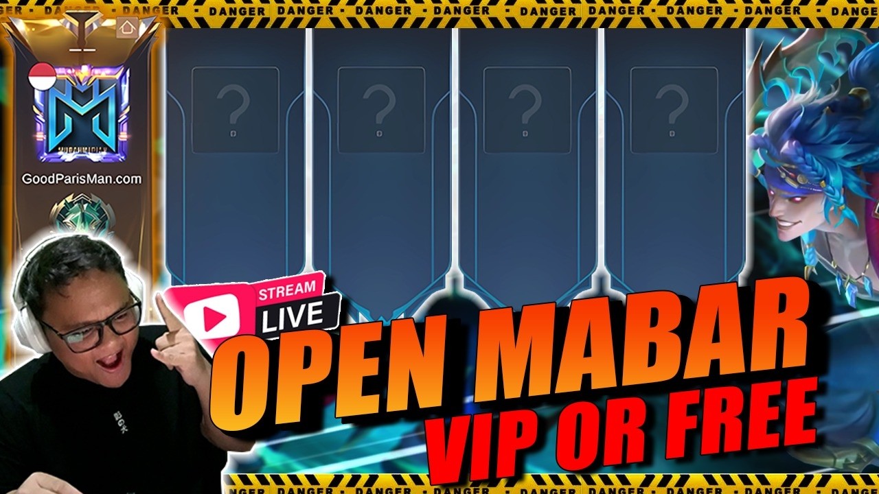LIVE STREAMING sampai terbit WIN STREAK!!! Mabar VIP & FREE - Topup Murah www.GoodParisMan.com