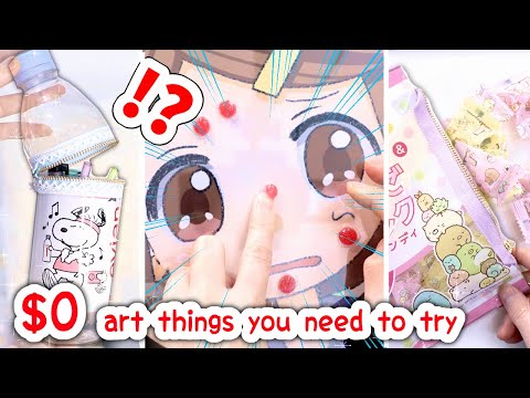 $0 Art things you need to try!? - PIMPLE POPPING GAME!? and more