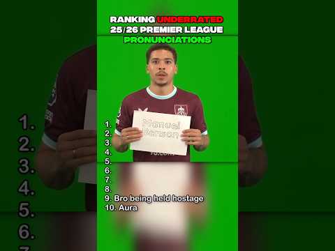 Underrated 25/26 Premier League Pronunciations 😂⚽️ #shorts