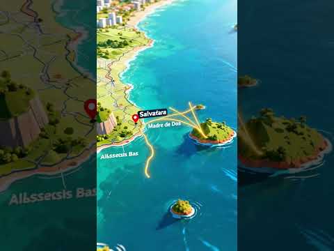 mapa das ilhas de Madre de Deus #turismo #madrededeus #bahia