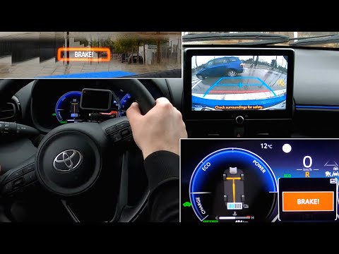 Toyota Yaris 2024: Rear Cross Traffic Alert with Automatic Braking (RCTAB) & Blind Spot Monitor BCM