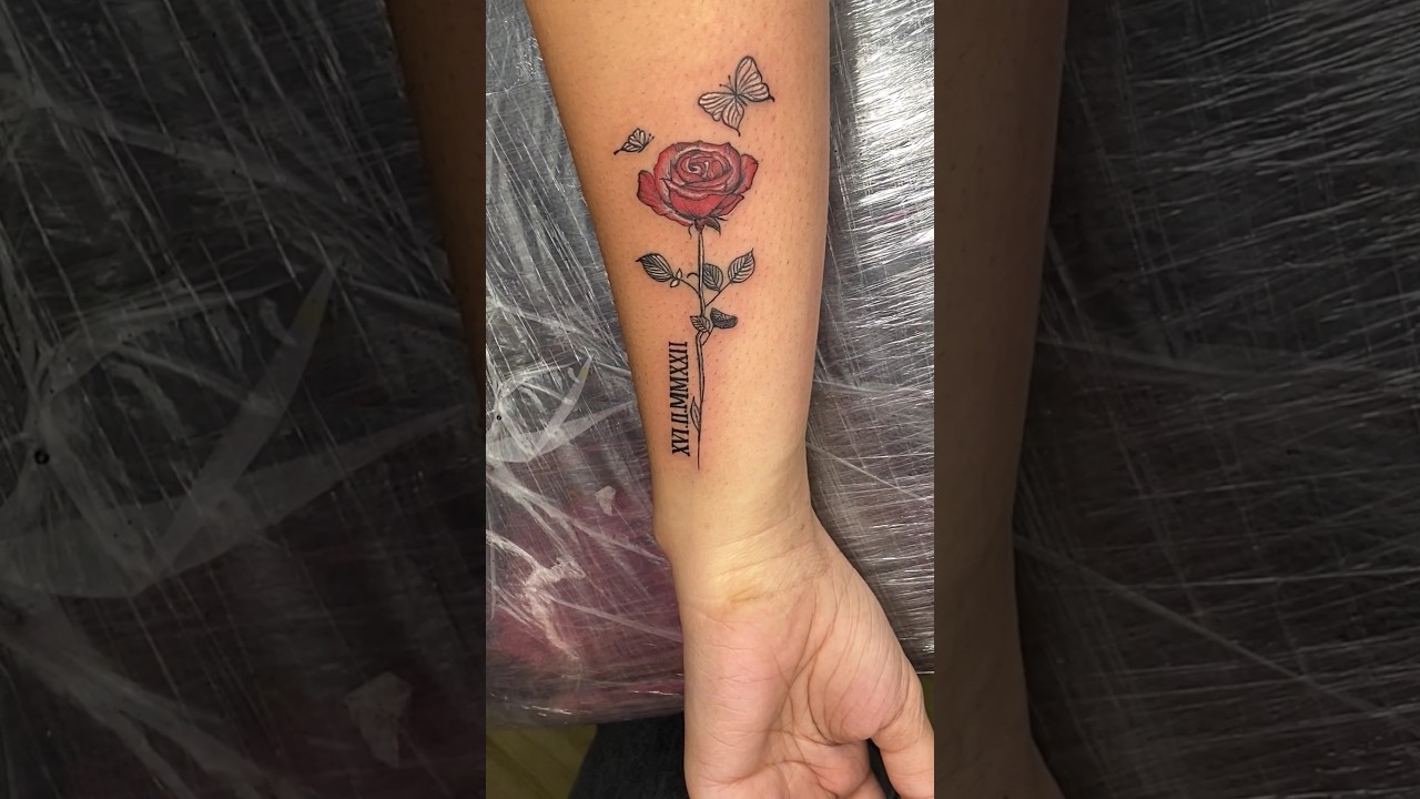 rose tattoo done #ttf #tattoo #tattoolove #tattooartist #rosetattoo #nametattoos #ink