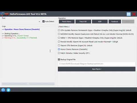 How To Remove Huawei Honor Any Model Demo Mode/Retail Mode Via HelloAIO Tool । Hello Firmware
