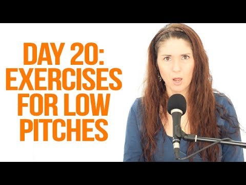 Expand Your Vocal Range: 28-Day Challenge - Day 20 (Exercises for LOW Pitches)