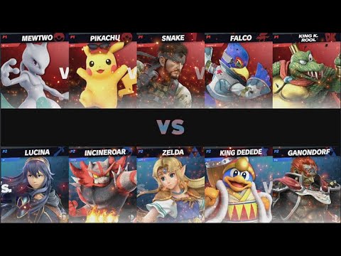 Team Vinnie vs Team EL - Smash Ultimate Crew Battle