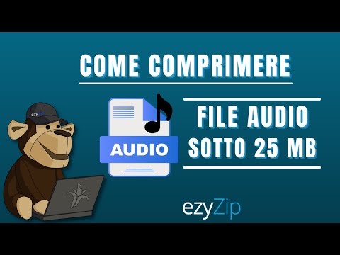Come Ridurre i File Audio a 25MB (Guida Semplice)