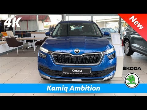 Škoda Kamiq 2020 Ambition - FIRST quick review in 4K | Interior - Exterior (base LED head lights)