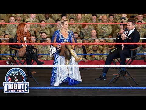 "Miz TV" welcomes Becky Lynch and Charlotte Flair: WWE Tribute to the Troops, Dec. 20, 2018