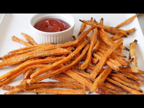 how to make sweet potato fries | Easy Baked Sweet...