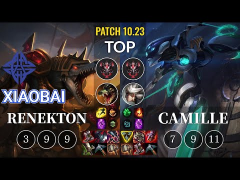ES Xiaobai Renekton vs Camille Top - KR Patch 10.23