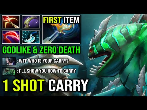 NEW GODLIKE META 1st Item Echo Sabre 1 Hit Everyone with Desolator + Daedalus Tidehunter DotA 2