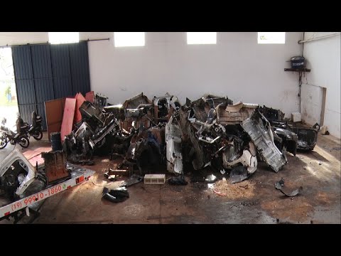 Polícia Militar descobre barracão que funcionava como desmanche em Rio Claro