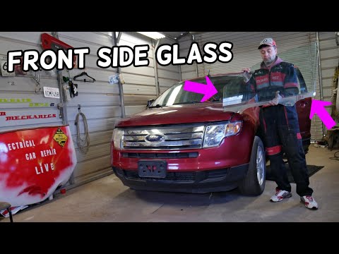FRONT DOOR SIDE WINDOW GLASS REMOVAL REPLACEMENT FORD EDGE, LINCOLN MKX