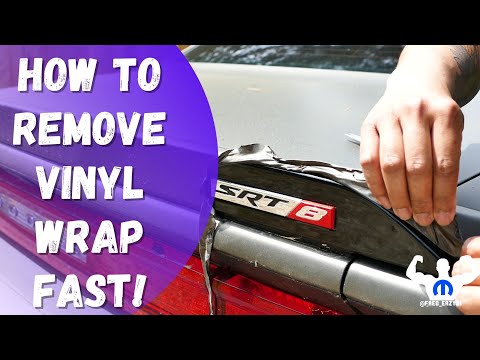 How to Remove Vinyl Wrap off a Car Fast! We take it off the Challenger