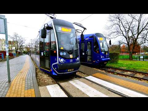 Comparison of trams in Wroclaw Poland