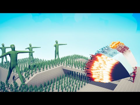 150x FAST ZOMBIE + GIANTS vs 3x EVERY GOD - TABS | Totally Accurate Battle Simulator 2022