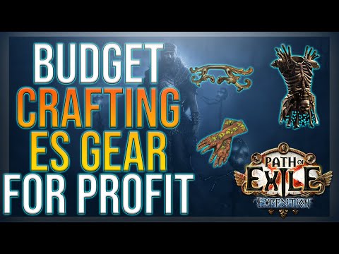 Budget Crafting on Leaguestart! ES Gloves/Shields/Chests